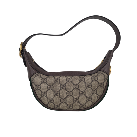 Gucci Shoulder Bag Ophidia GG Mini 658551 Rank (B) Brown/Green/Red Stain 493075 *Stain Inside