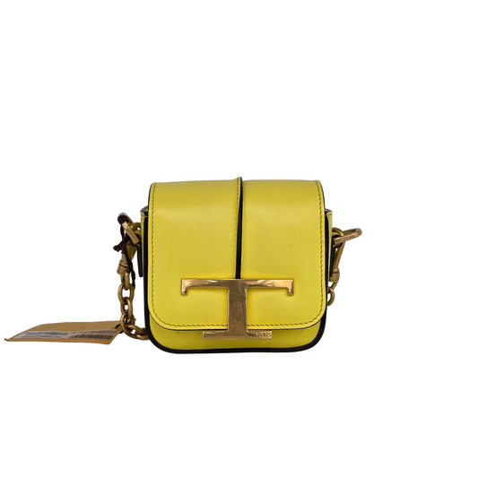 TOD'S Shoulder Bag Timeless Rank (A) Yellow T*48