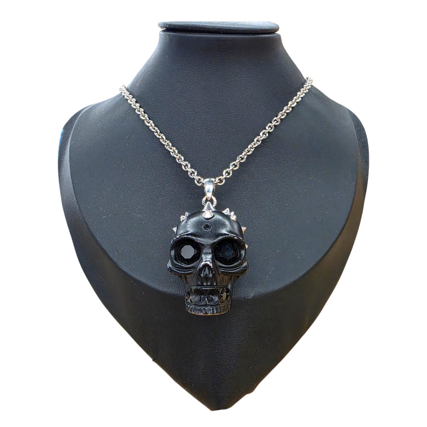 ALEXANDER McQUEEN Neclace Rank (B) Black Skull Pendant Top