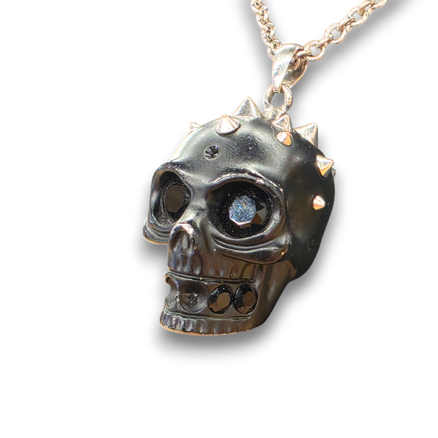 ALEXANDER McQUEEN Neclace Rank (B) Black Skull Pendant Top