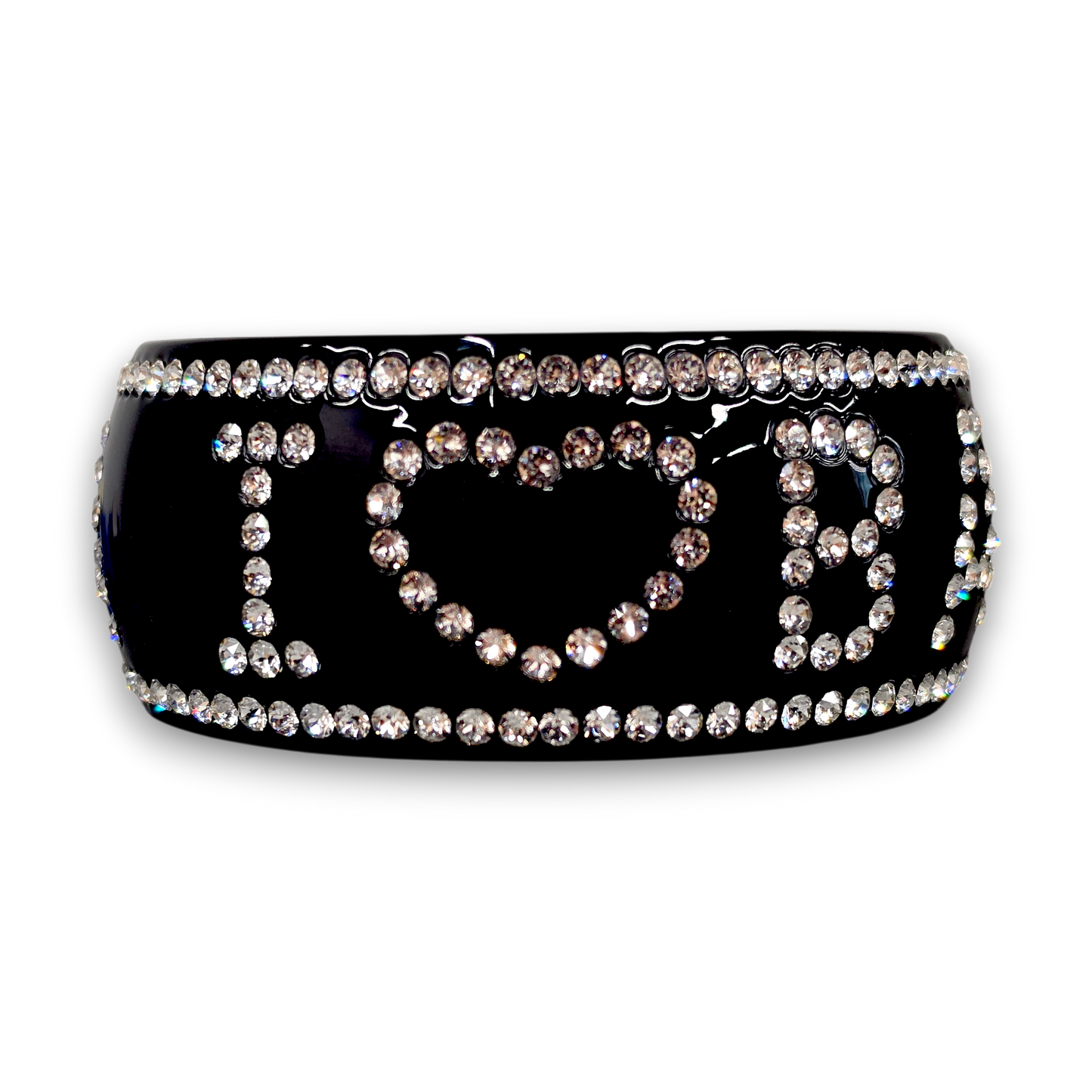 BALENCIAGA Bracelet Rank (A) Black Crystal Crush Bangle