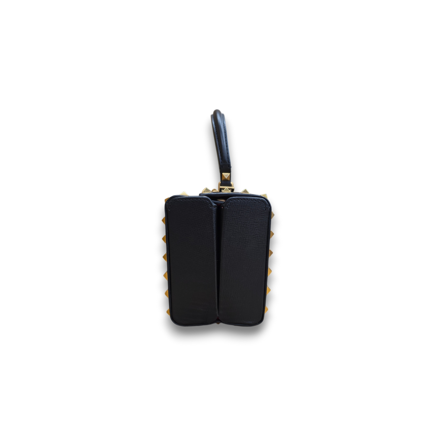 VALENTINA GARAVANI 2Way Bag Rank(B) Black Rockstud Grainy Calfskin Box