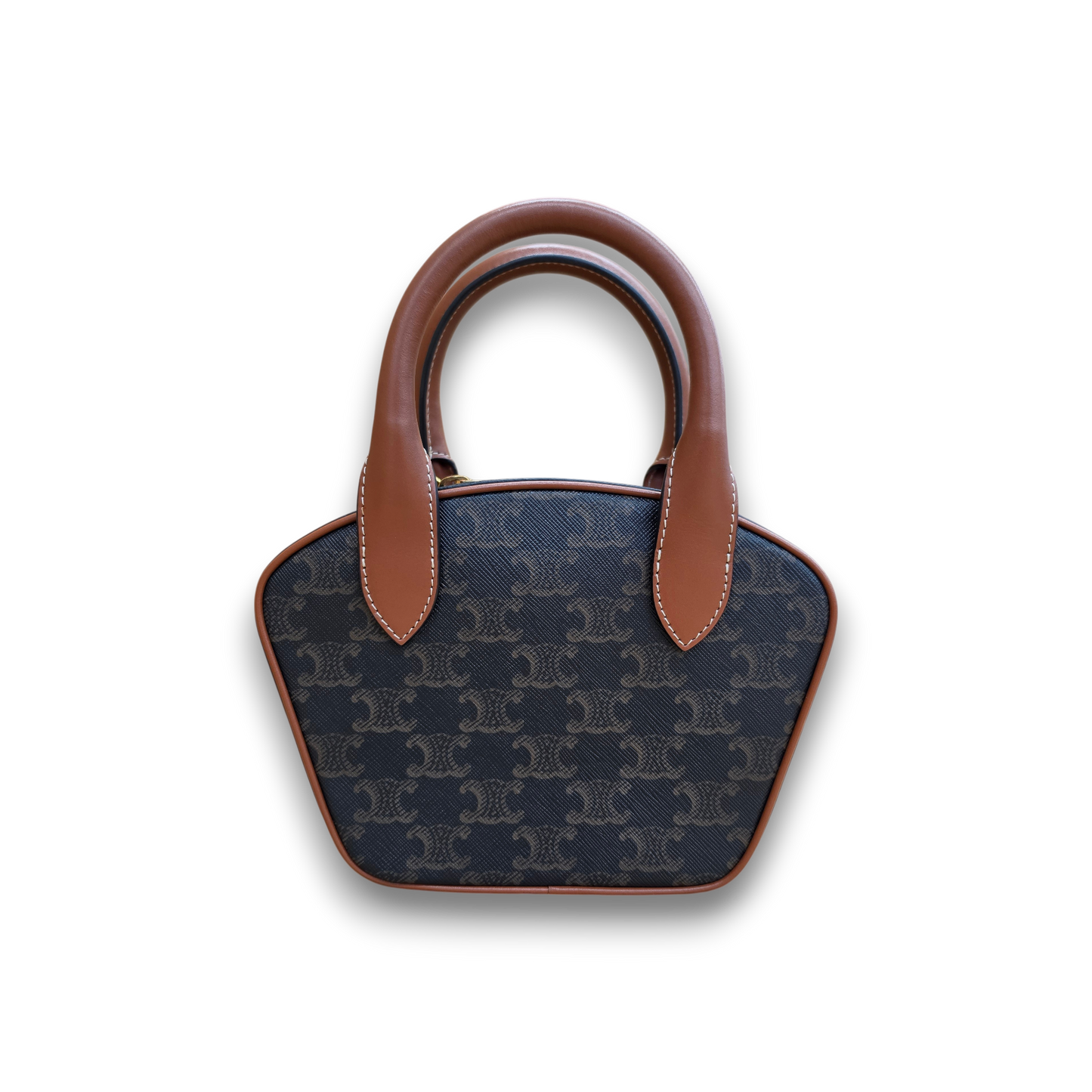 CELINE 2way Bag 110462 Rank (A) Brown FRG2262 Mini Bowling Bag