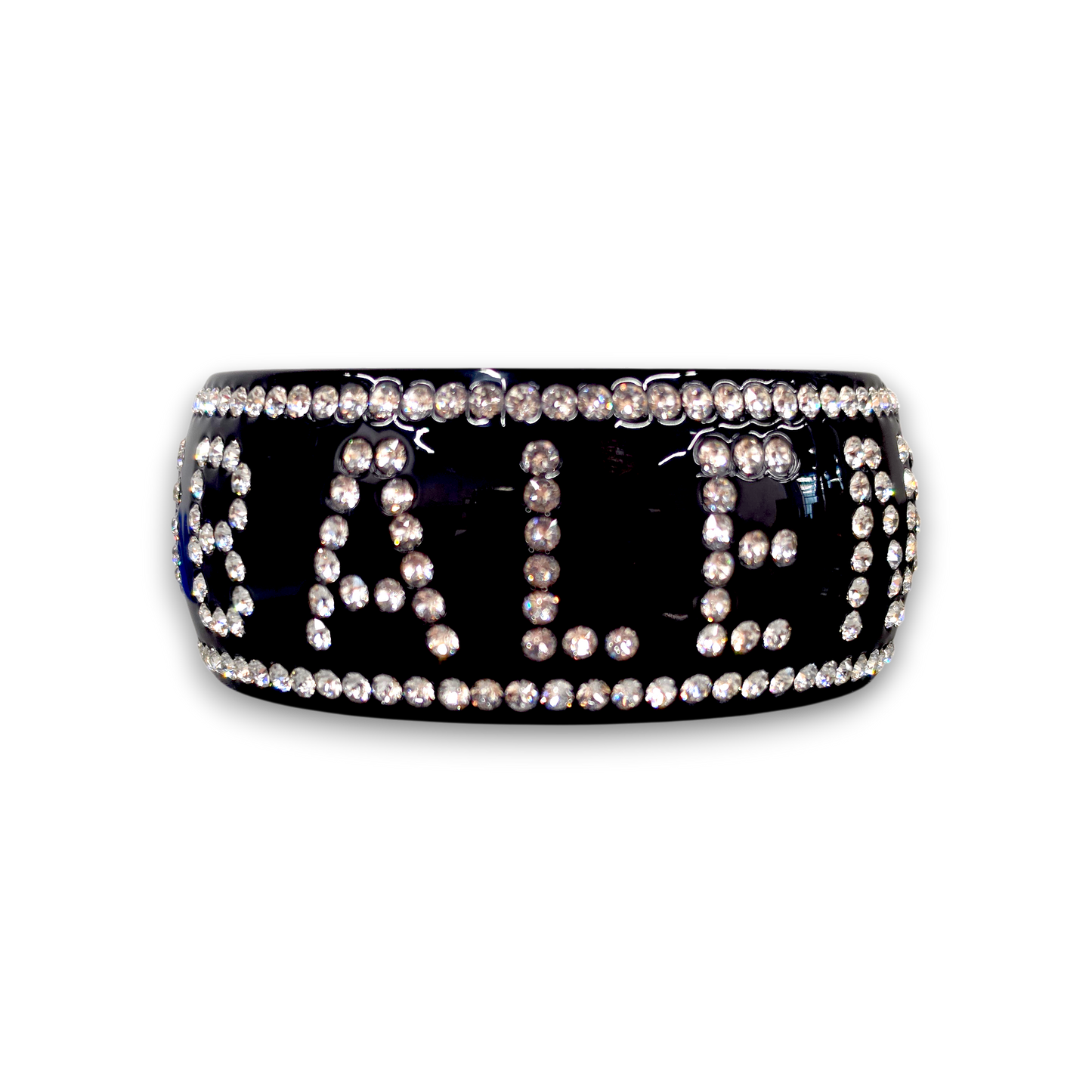 BALENCIAGA Bracelet Rank (A) Black Crystal Crush Bangle