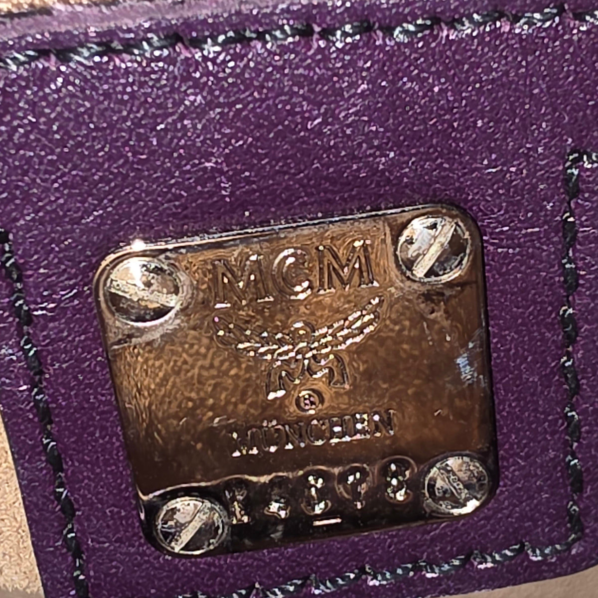 MCM HandBag 101106910322 Rank (B) Black Damage