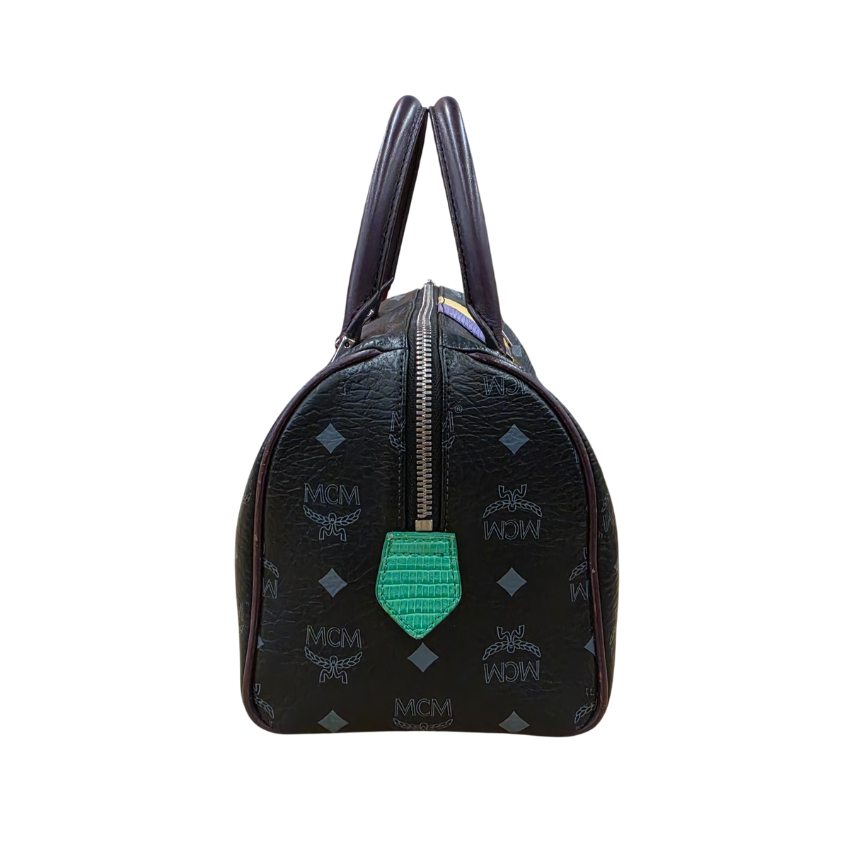 MCM HandBag 101106910322 Rank (B) Black Damage