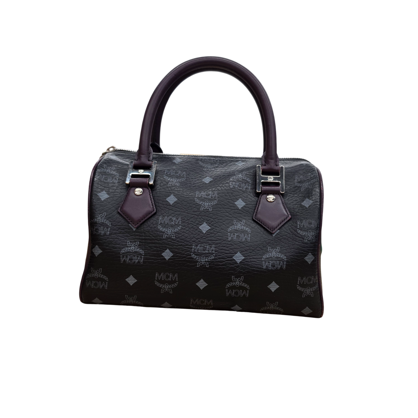 MCM HandBag 101106910322 Rank (B) Black Damage