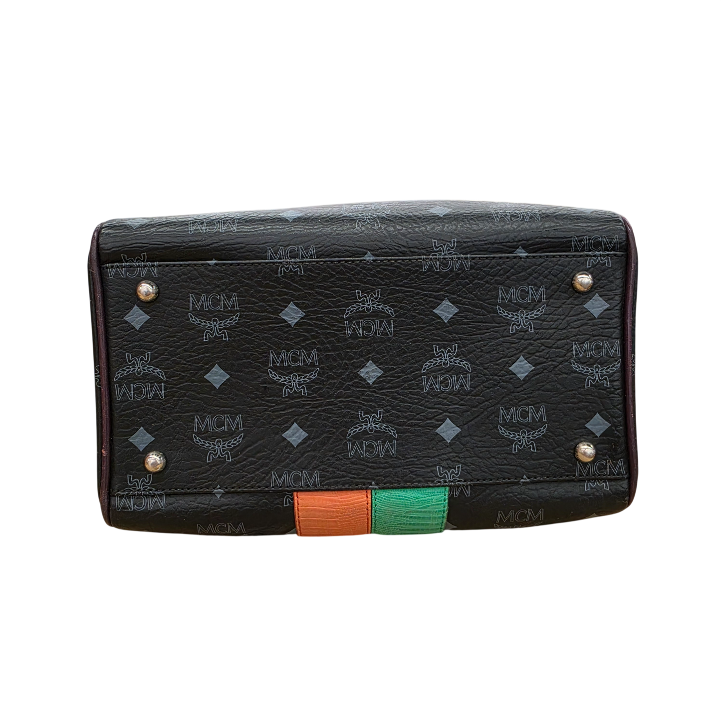 MCM HandBag 101106910322 Rank (B) Black Damage