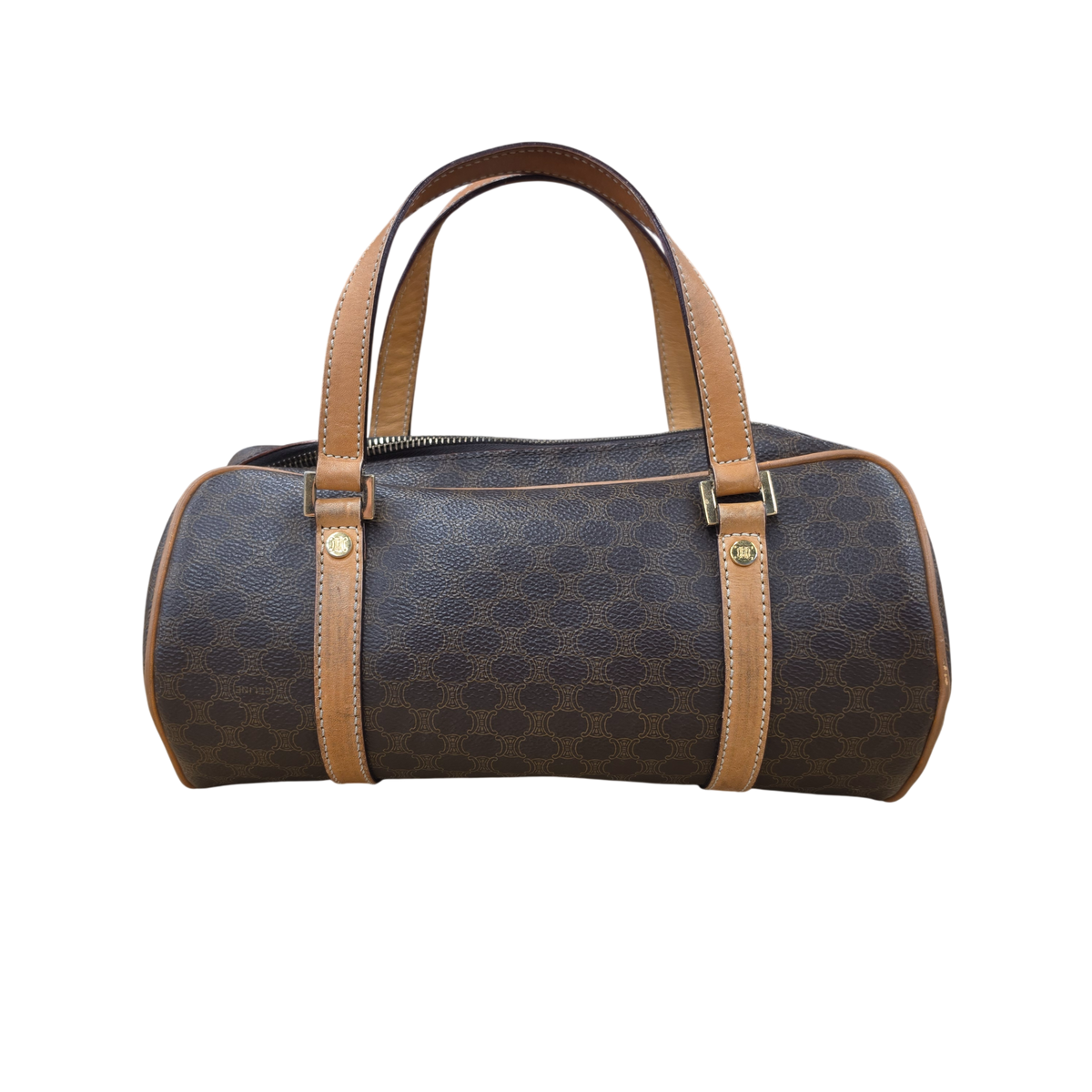 CELINE Boston Bag Rank (B) Brown S100/75