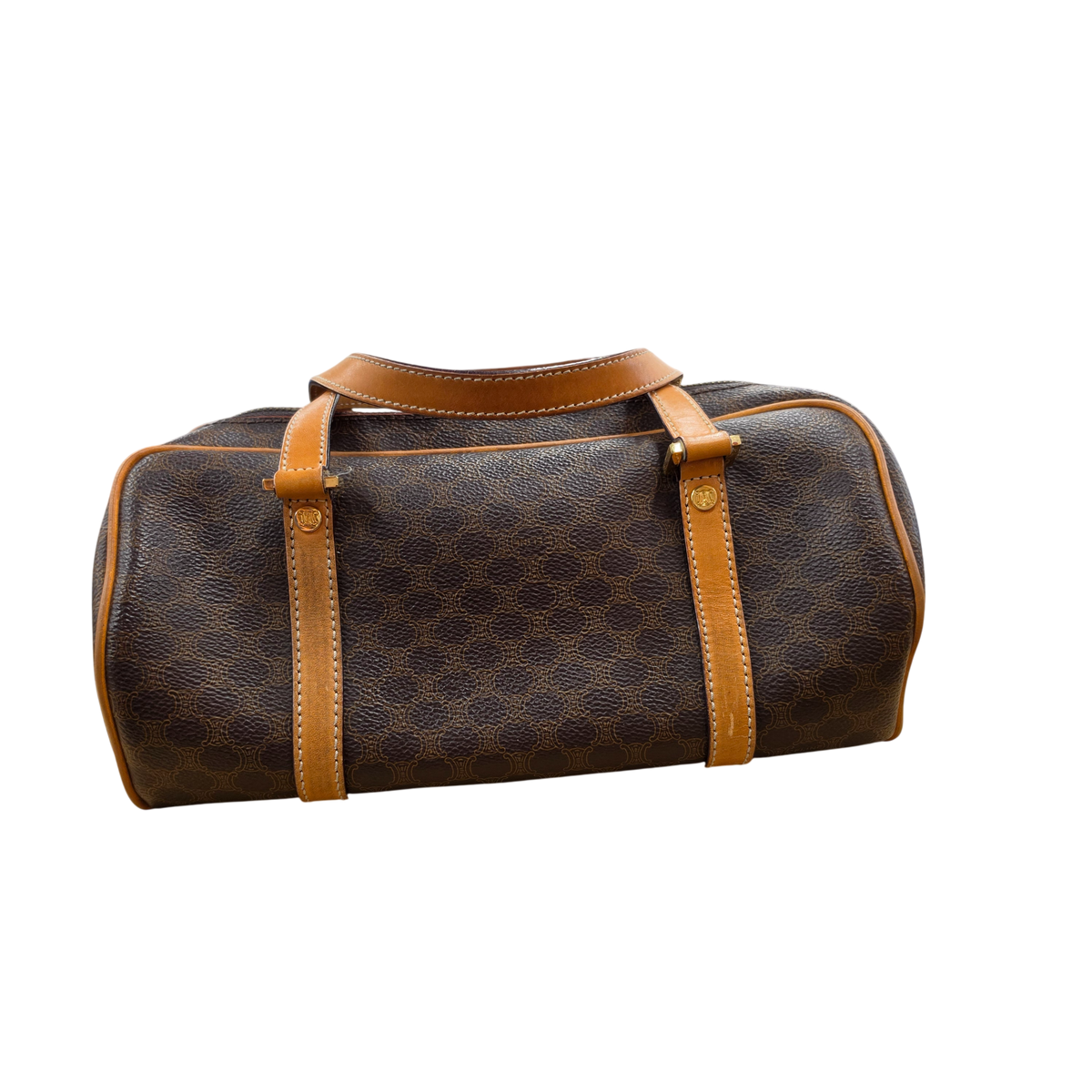 CELINE Boston Bag Rank (B) Brown S100/75