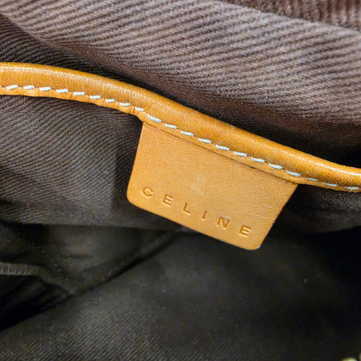 CELINE Boston Bag Rank (B) Brown S100/75