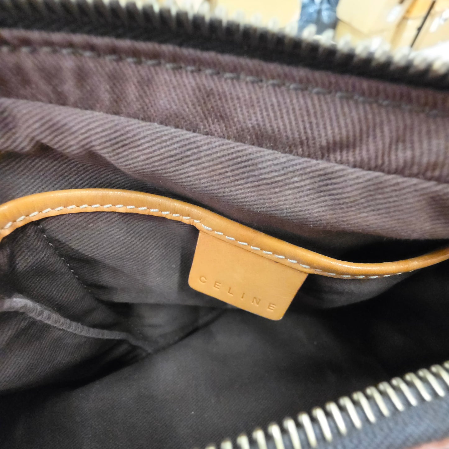 CELINE Boston Bag Rank (B) Brown S100/75