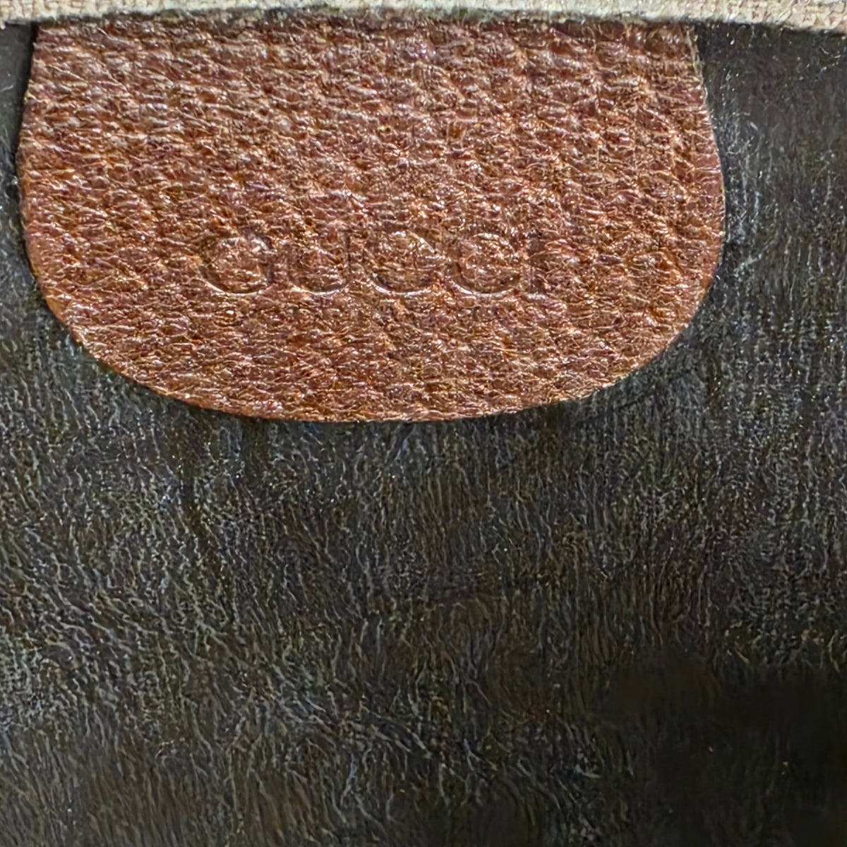 GUCCI Clutch Bag 014.122.6063 Rank (B) Brown Scratch Vintage