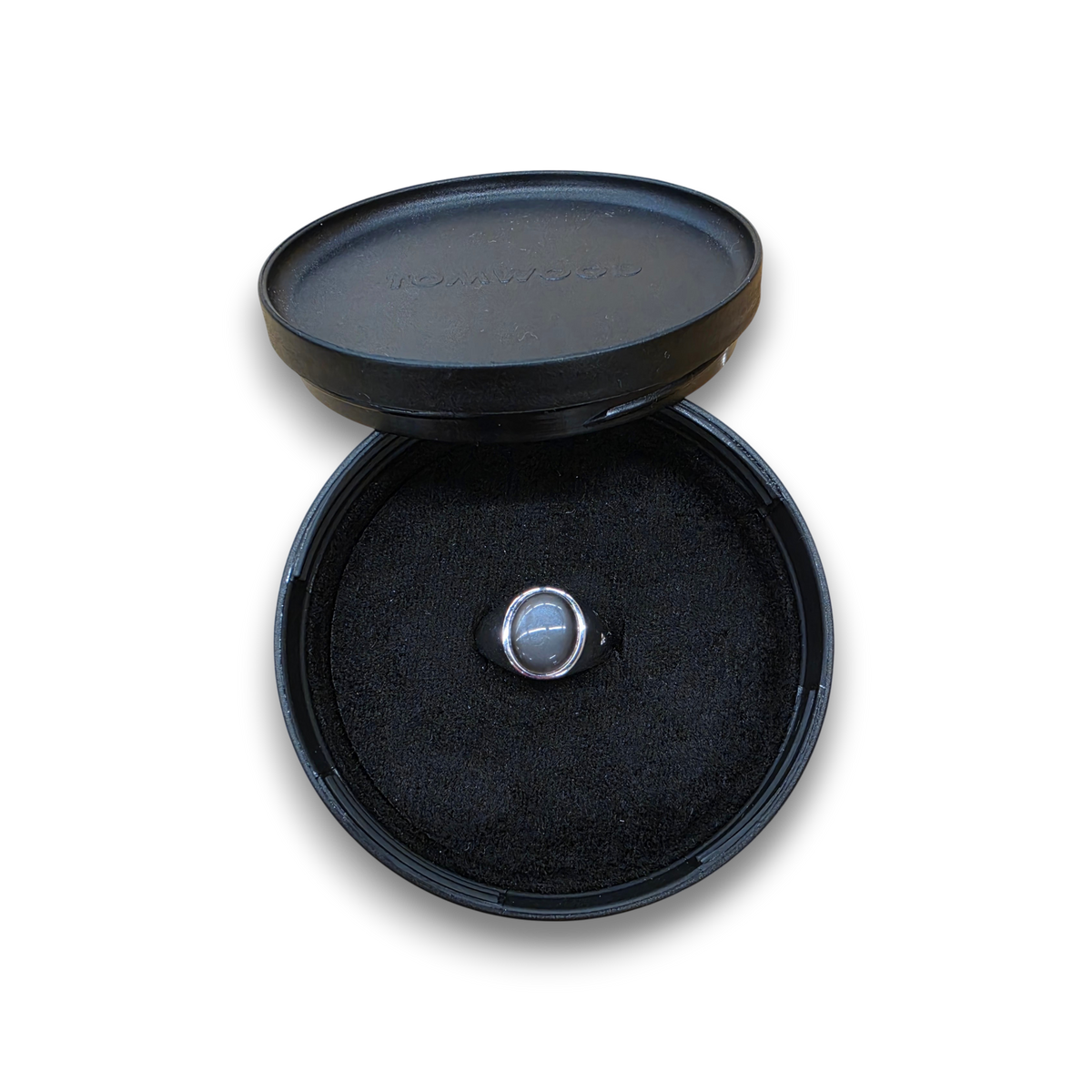 TOMWOOD sterling silver ring with a Grey Moonstone