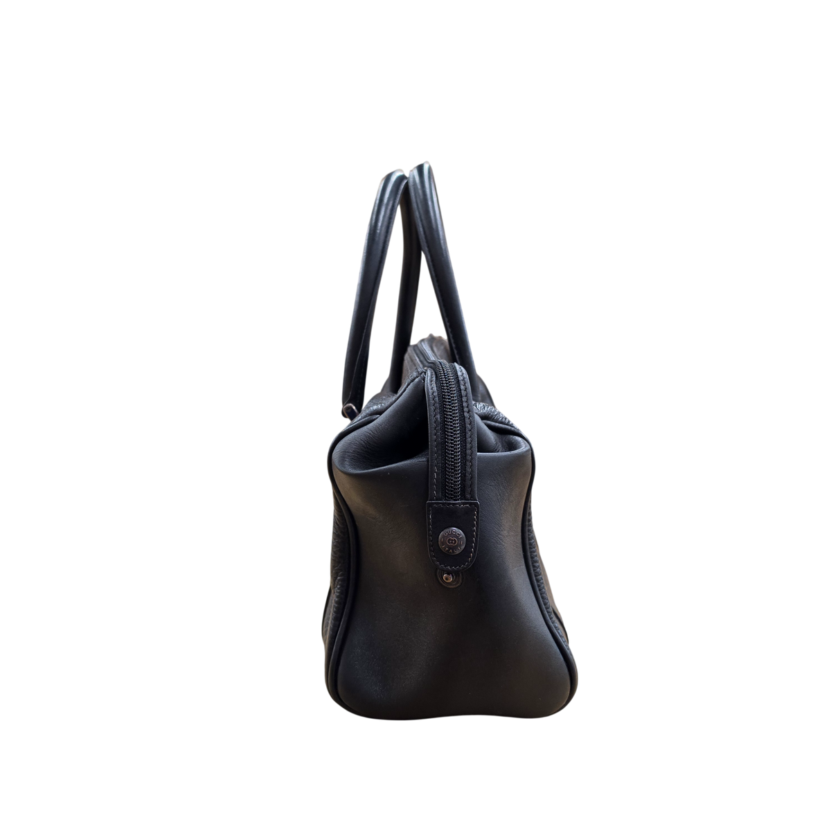 Gucci Tote Bag 000.101.0140 Rank (B) Black Scratch Vintage