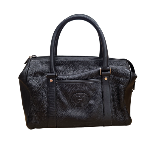 Gucci Tote Bag 000.101.0140 Rank (B) Black Scratch Vintage