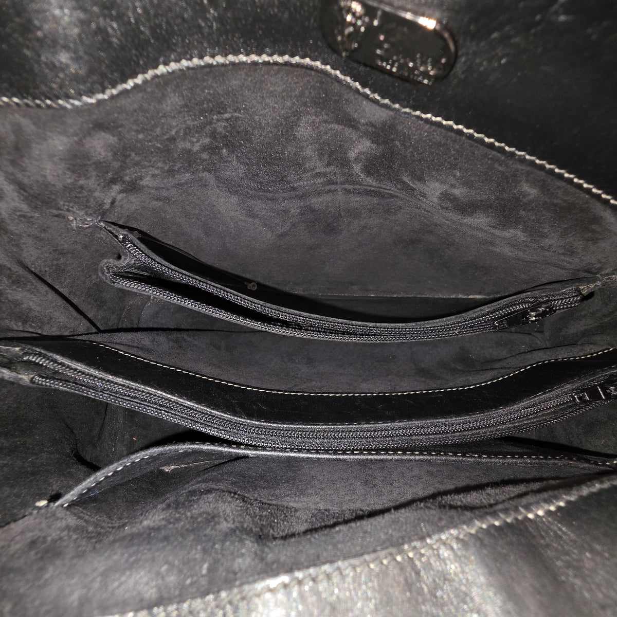 Gucci Tote Bag 000.101.0140 Rank (B) Black Scratch Vintage