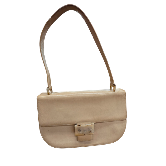 Prada Shoulder Bag B6662 Rank (B) Beige Ds-colored*/Damage 28