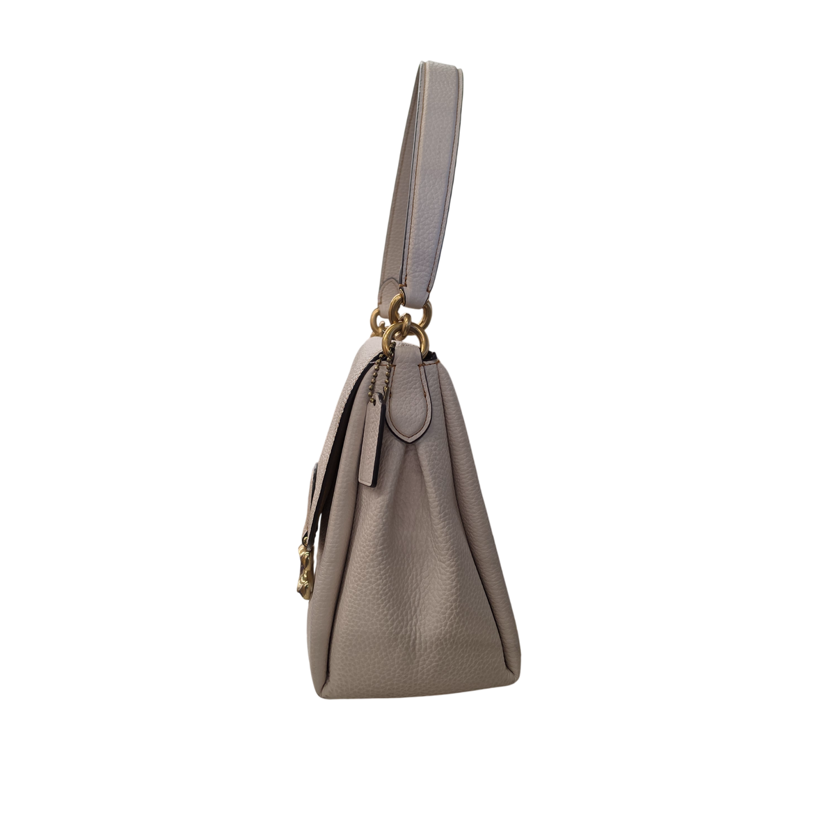 COACH Shoulder Bag Soft pebble leather 3954 Rank(AB) Ivory Lady's May shoulder Bag
