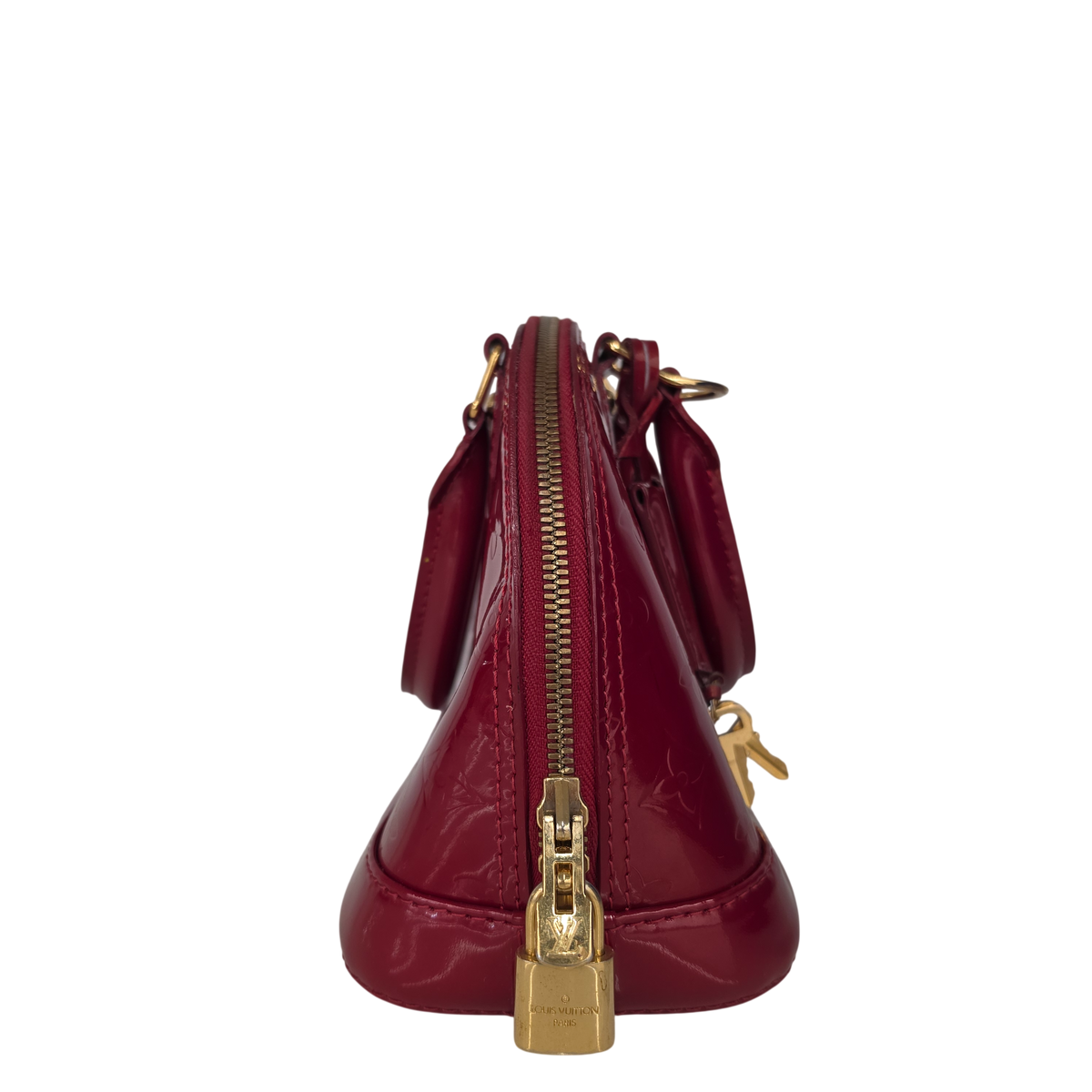 LOUIS VUITTON 2way Bag Vernis M91606 Rank (B) Red SN1134