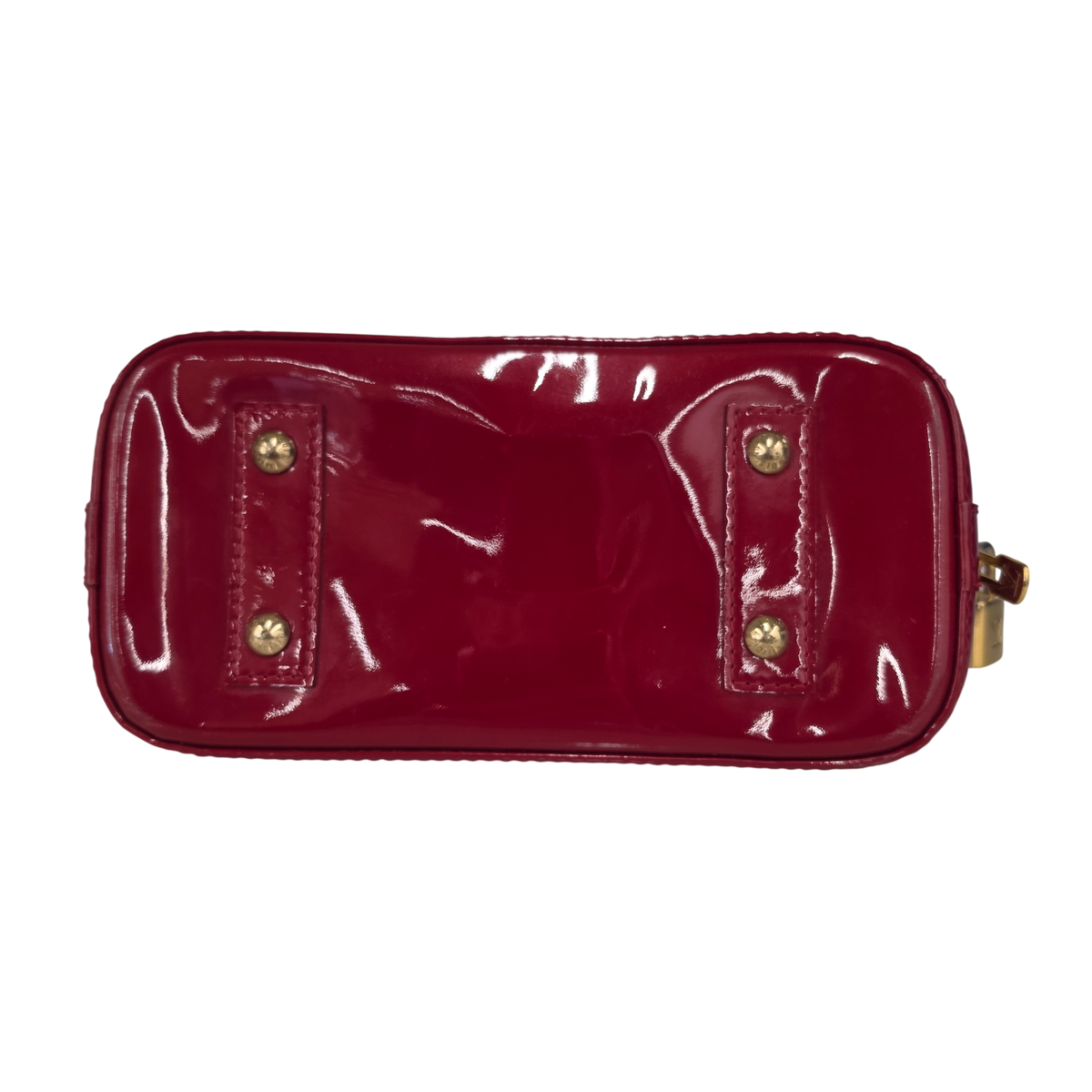 LOUIS VUITTON 2way Bag Vernis M91606 Rank (B) Red SN1134