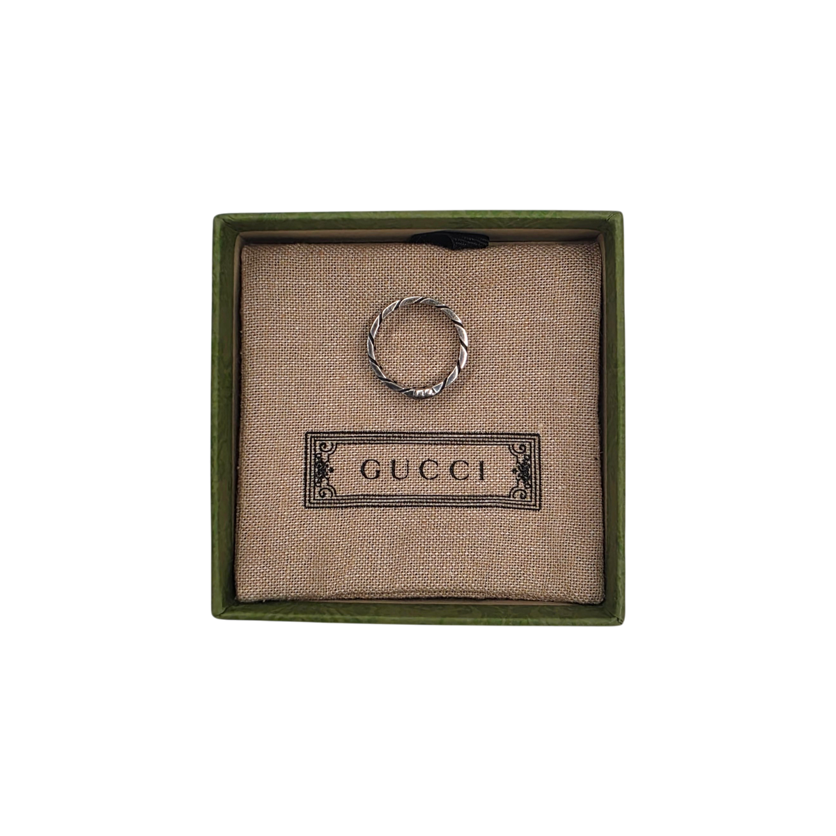 GUCCI sterling Silver inte Rank (B) Silver 16 Ag925 888VI