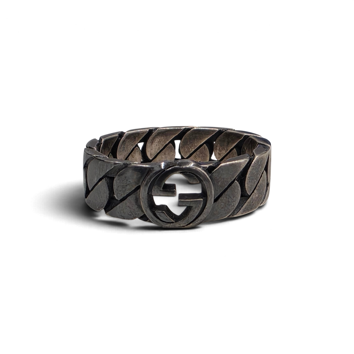 GUCCI sterling Silver inte Rank (B) Silver 16 Ag925 888VI