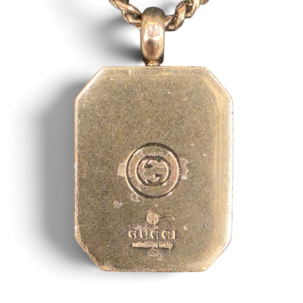 Necklace GUCCI Rank (B) Crest Emblem Gold SV925