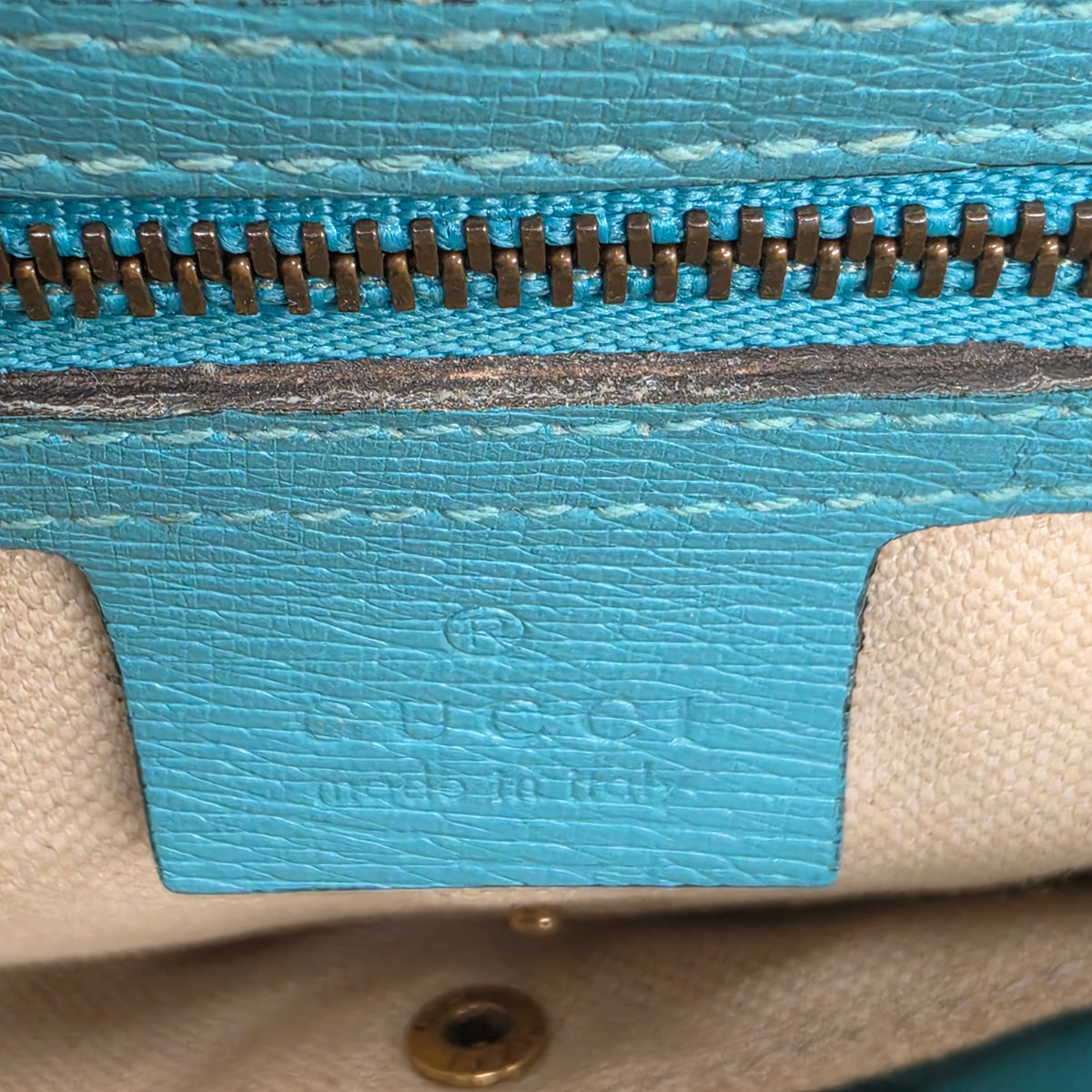 Gucci 2way Bag 319795 Rank(B) Sky Blue Scratch 498879