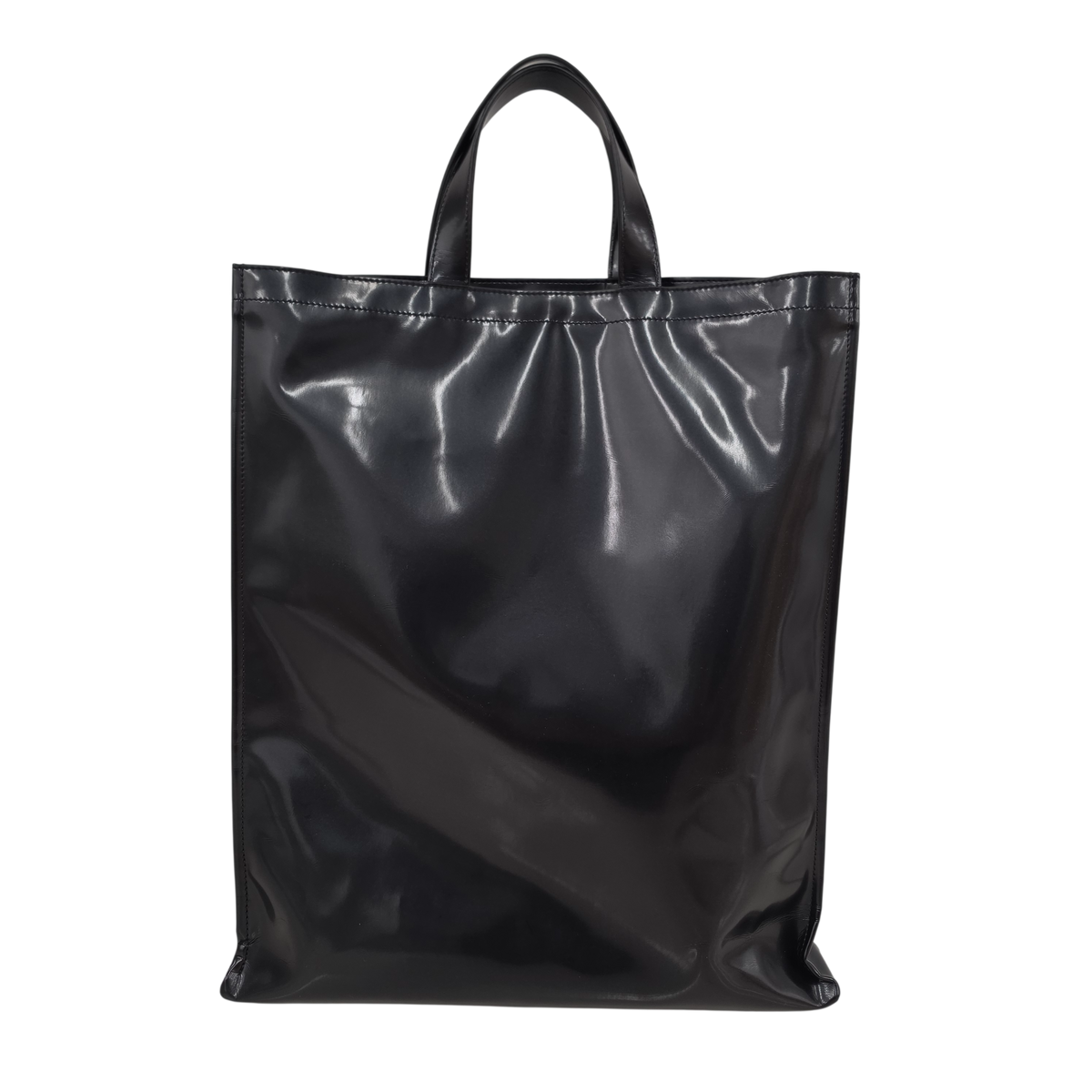Acne Studio Tote Bag Rank (B) Black C10162-Logo SHOPPER NS