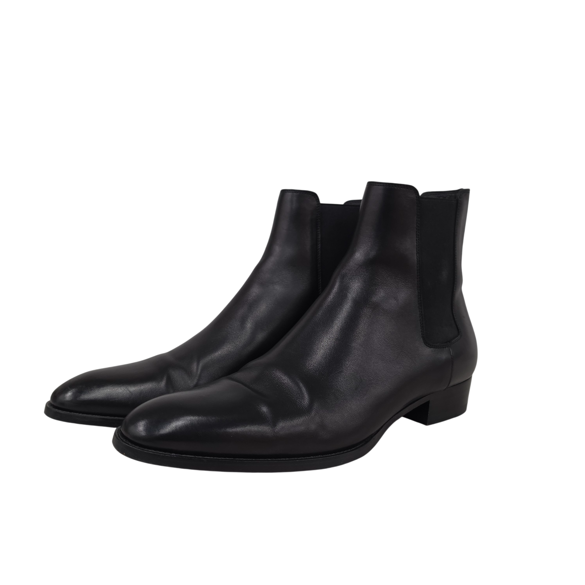 Saint Laurent Paris Side Gore Boots 44 Mens Black Rank (B) Scratch DI592438