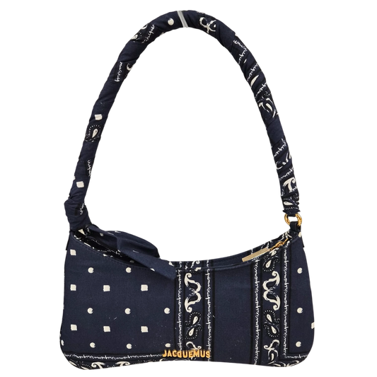 JACQUEMUS Shoulder Bag Navy Rank(B) Stain