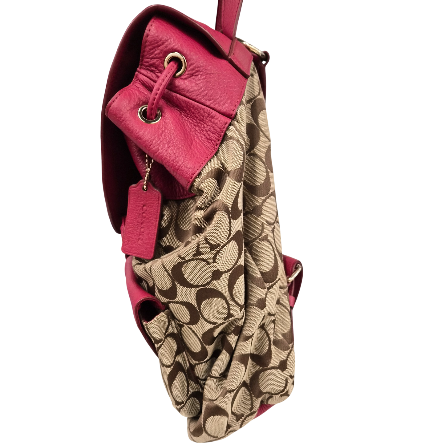 COACH Shoulder Bag F37476 Brown/Red Rank(B)