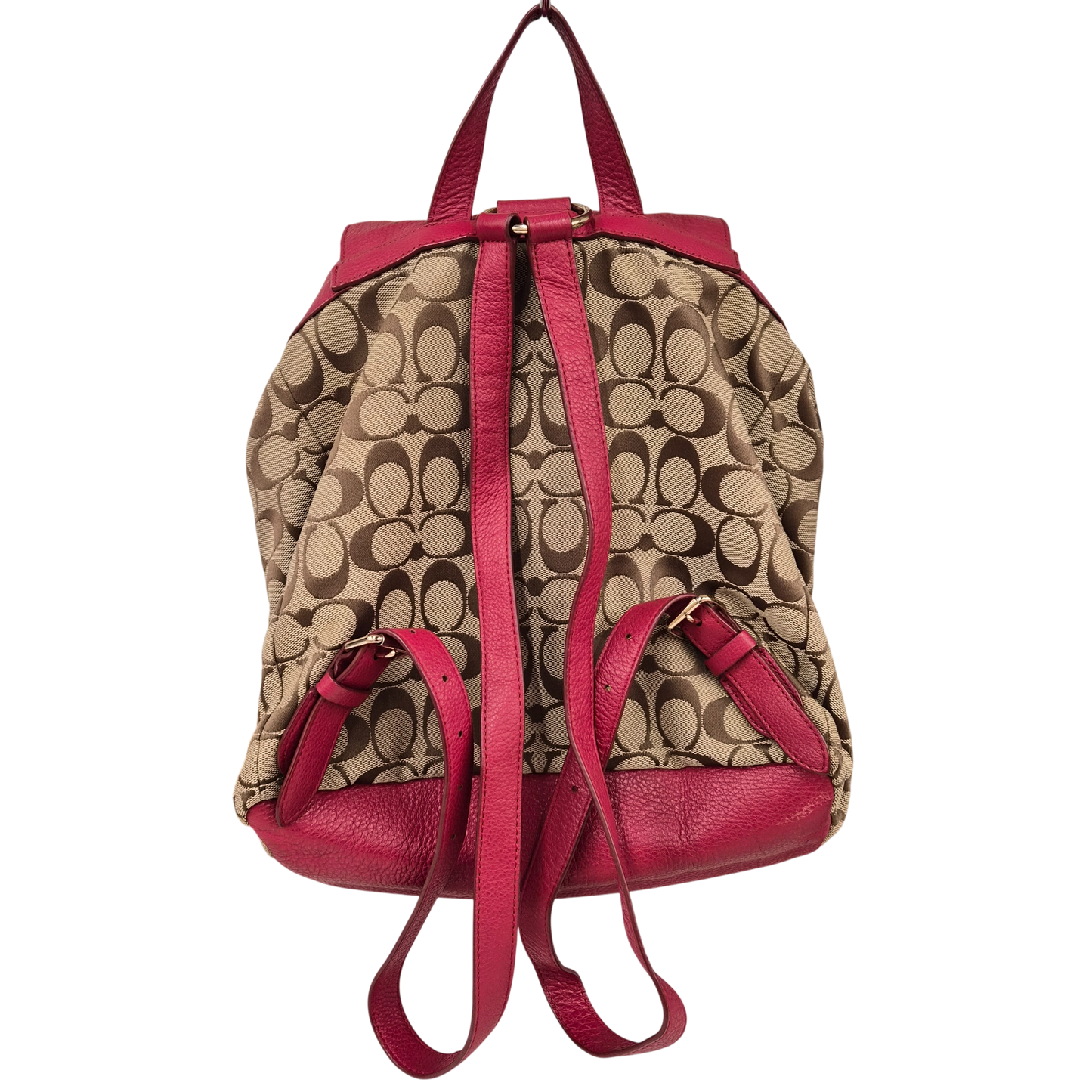 COACH Shoulder Bag F37476 Brown/Red Rank(B)