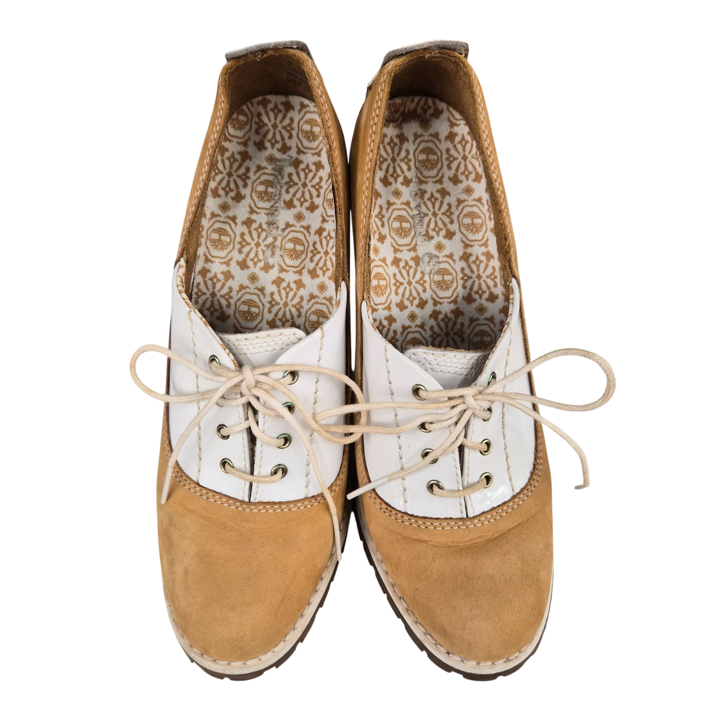 Timberland Leather Pumps SIZE 5.5 23697 Lady's Khaki Rank(B)