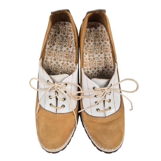Timberland Leather Pumps SIZE 5.5 23697 Lady's Khaki Rank(B)