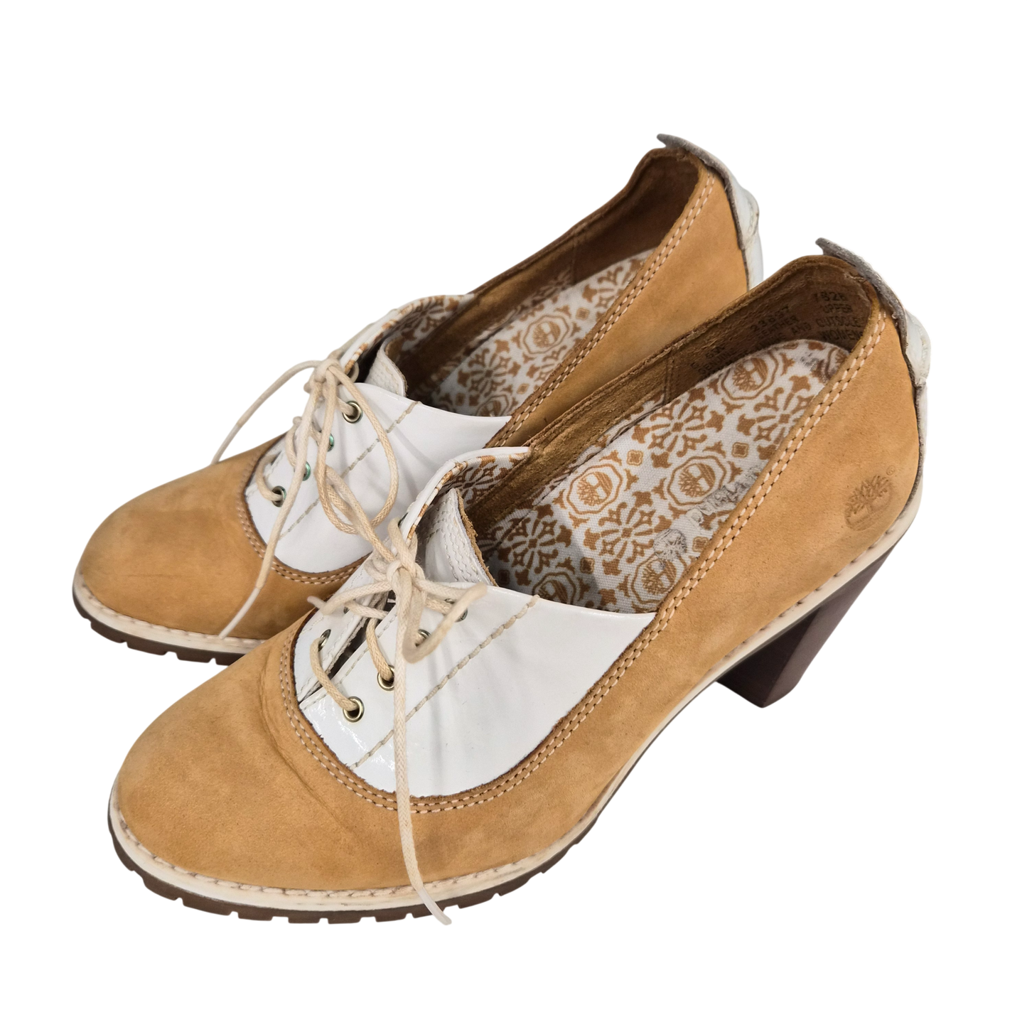 Timberland Leather Pumps SIZE 5.5 23697 Lady's Khaki Rank(B)