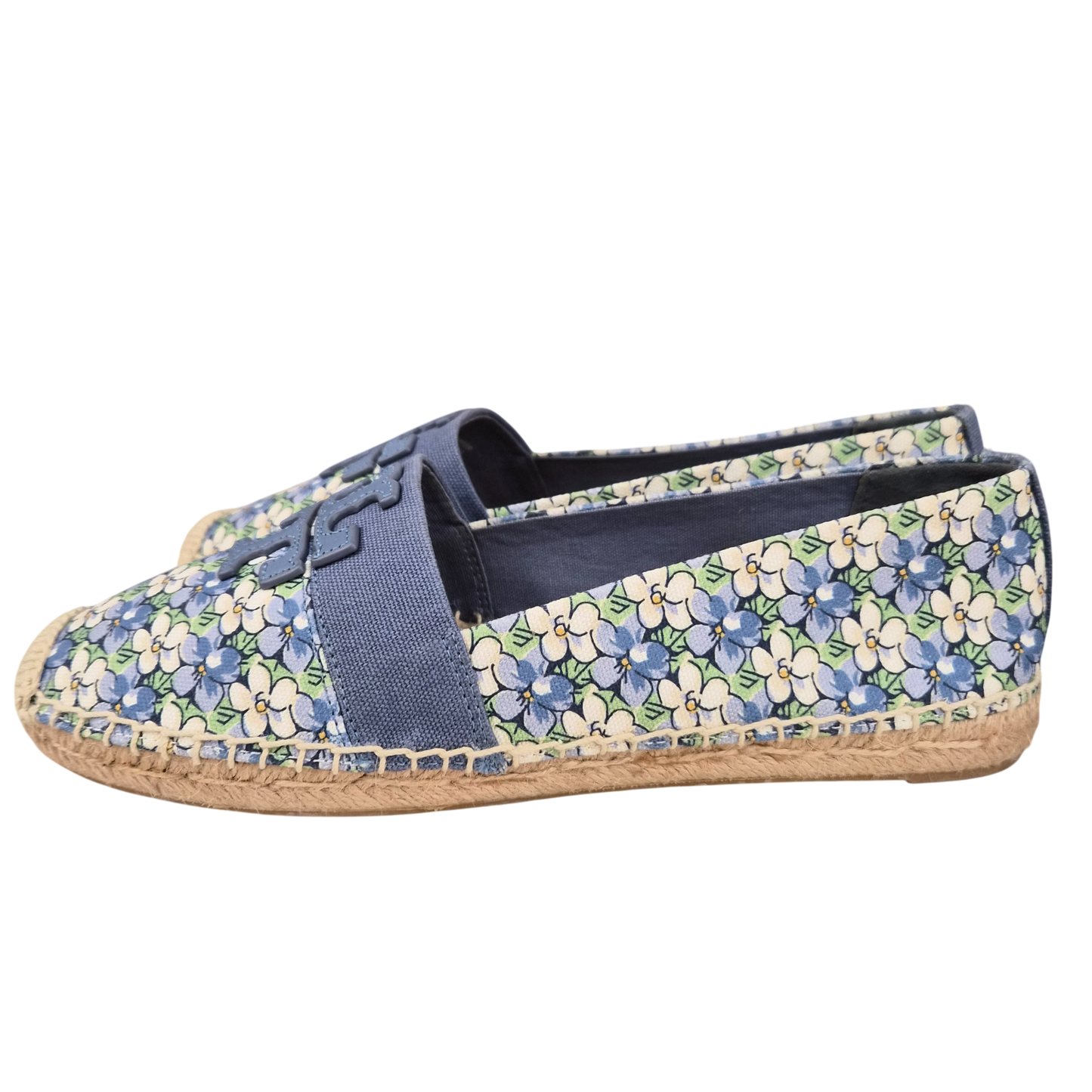 TORY BURCH Flat Shoes SIZE 8 us 57785 Lady's Blue Rank(B)