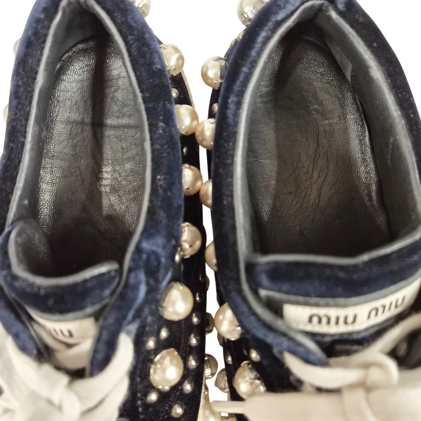 MIU MIU Sneaker SIZE 38 5E0798 Lady's Black/White Rank(B)