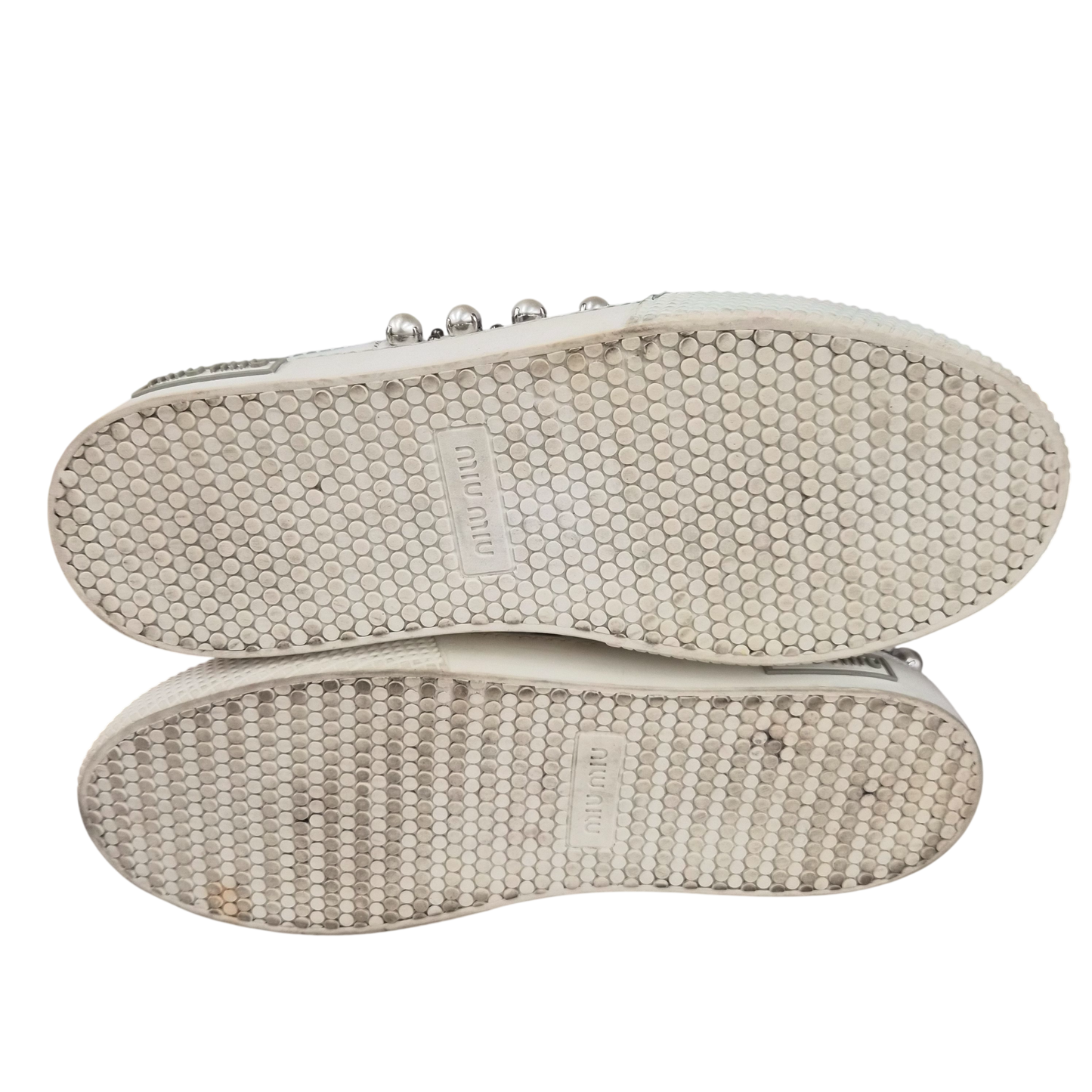 MIU MIU Sneaker SIZE 38 5E0798 Lady's Black/White Rank(B)