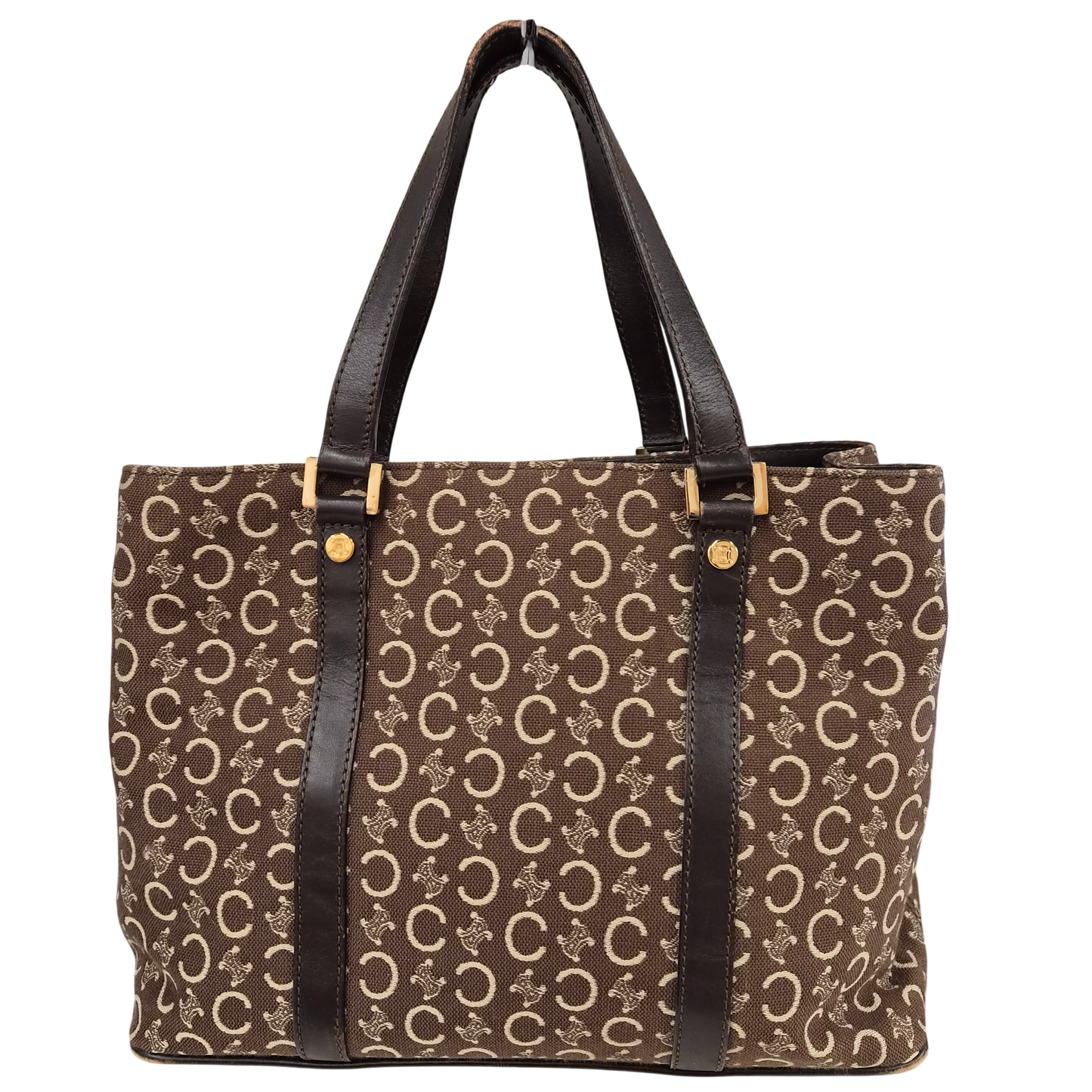 CELINE Handbag CE00/12 Brown Rank(B) Scratch/Damage