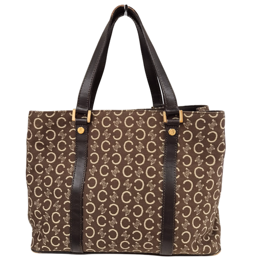 CELINE Handbag CE00/12 Brown Rank(B) Scratch/Damage