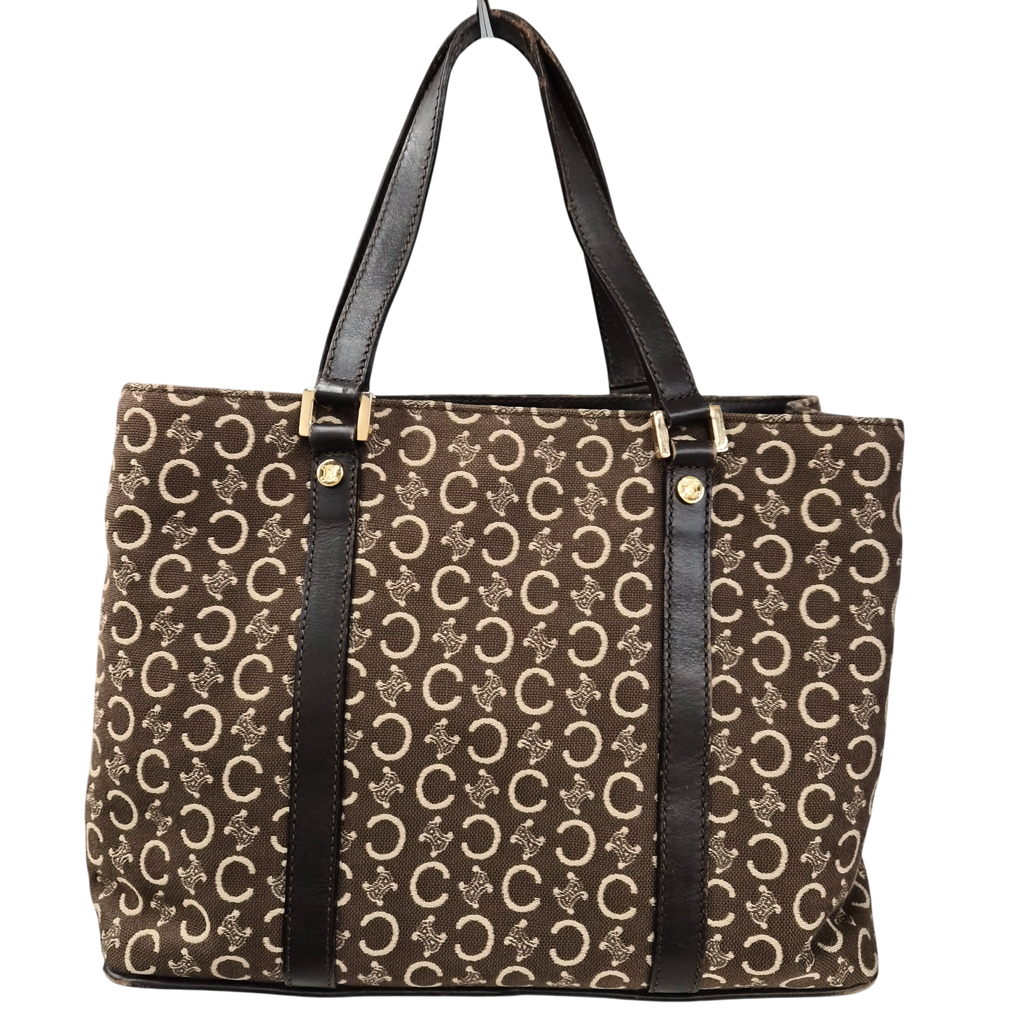 CELINE Handbag CE00/12 Brown Rank(B) Scratch/Damage