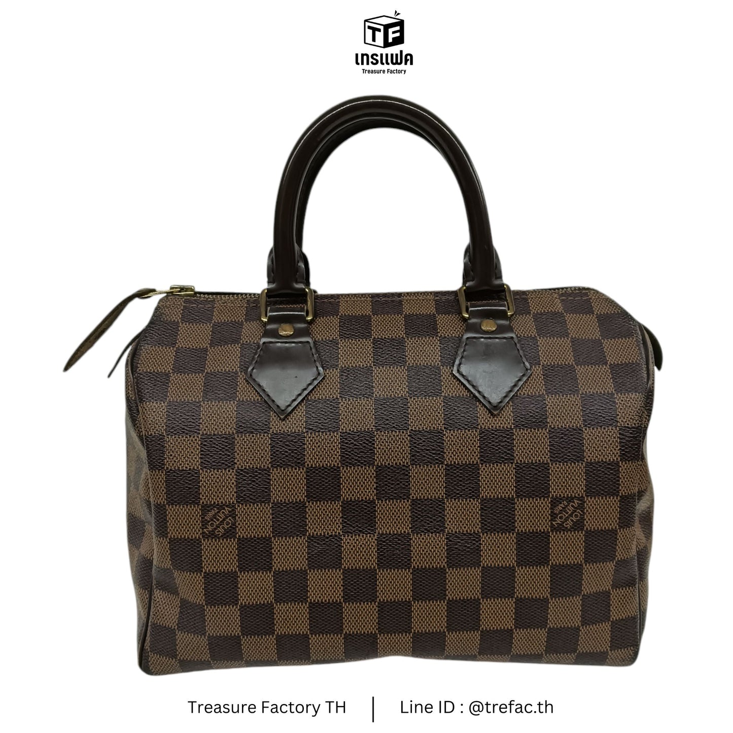LOUIS VUITTON Handbag Damier Brown Stain TR0173 Speedy 25