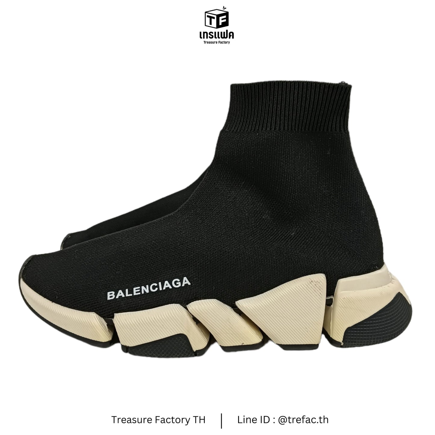BALENCIAGA Sneaker 35 Lady's Black Stain Spped Trainer