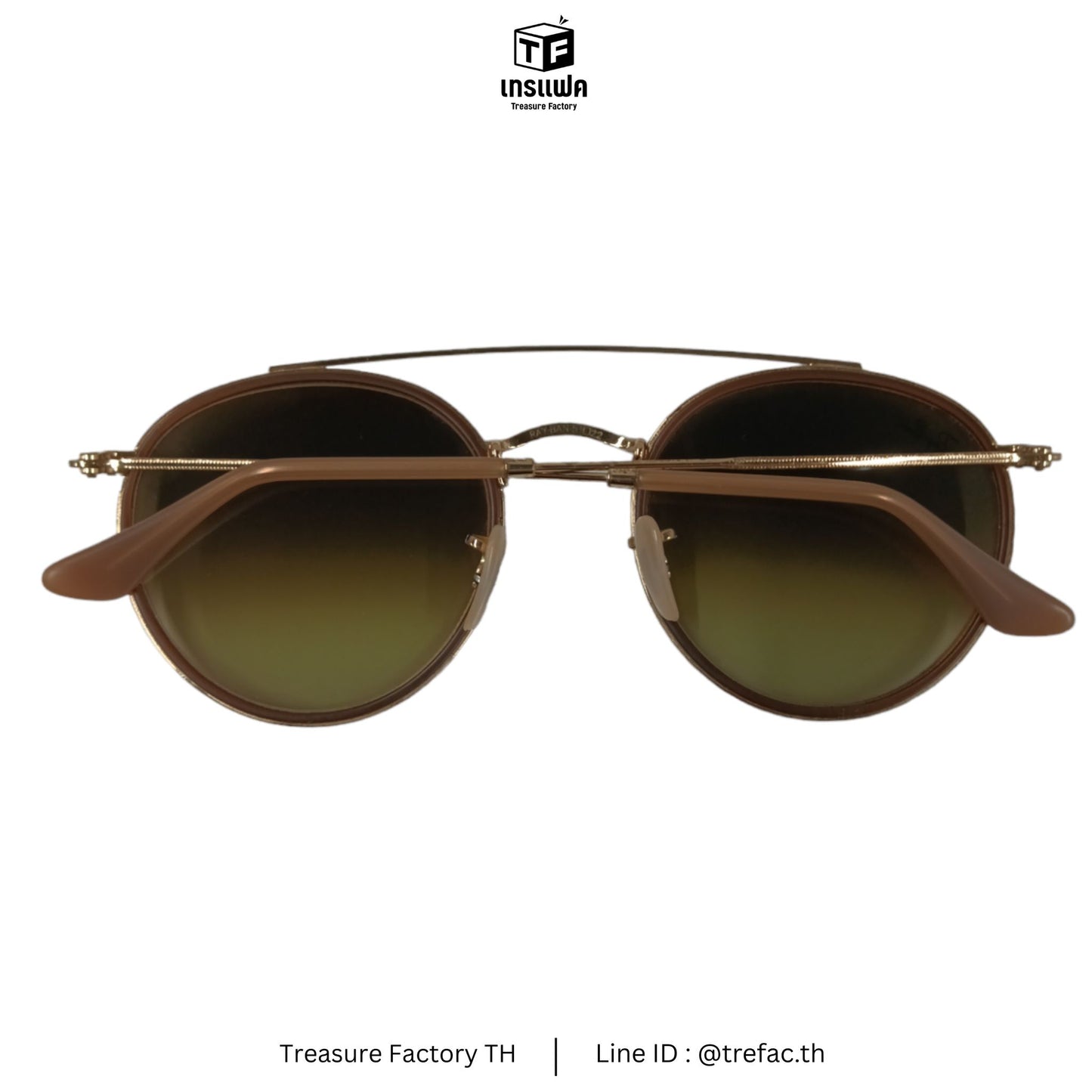 RAY-BAN Sunglasses Gold  RB3647 Rank B