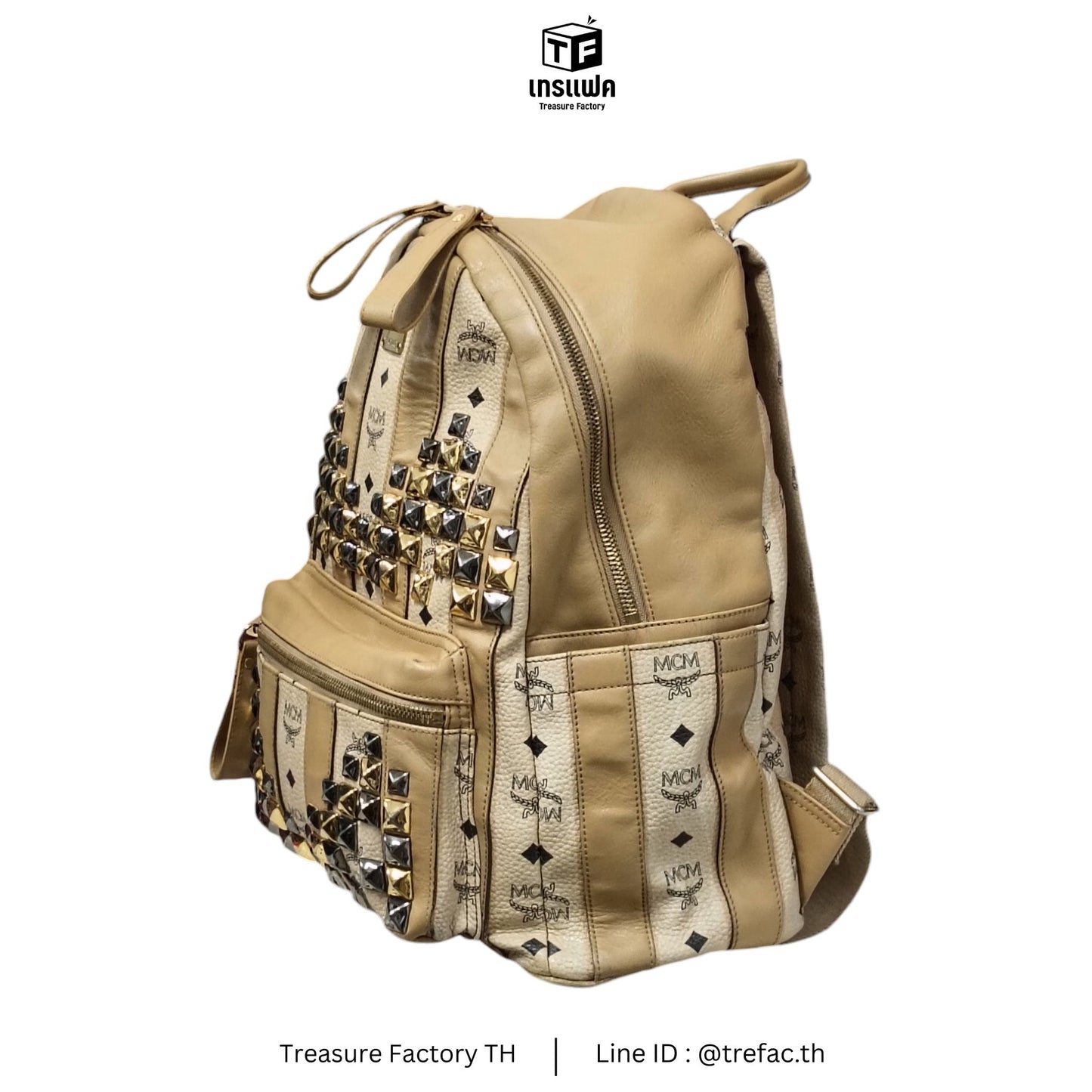MCM Rucksack Beige MMK4SVI02IG001