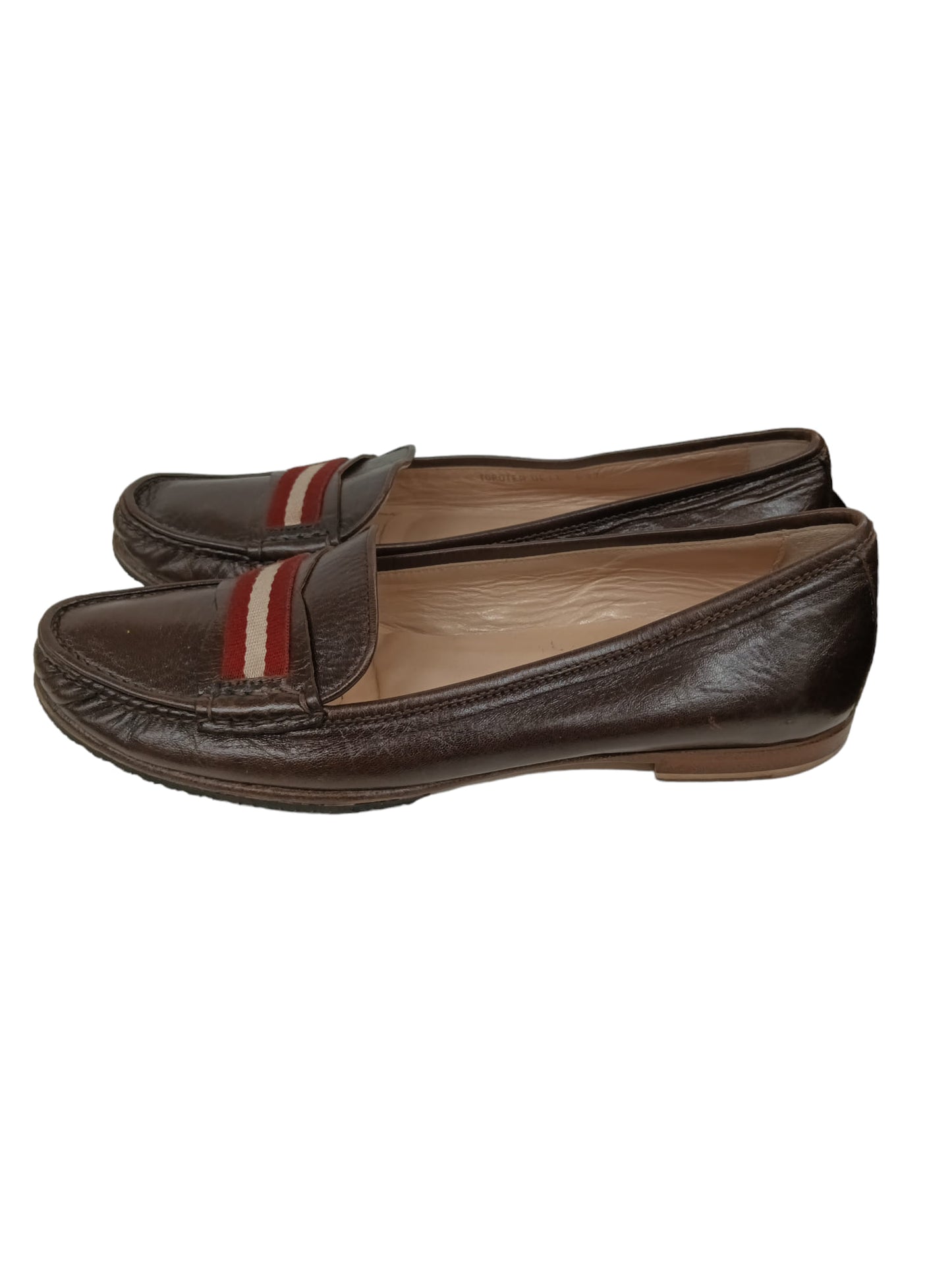 BALLY Loafers 37 Lady's Brown TOROTEA (Rank B)