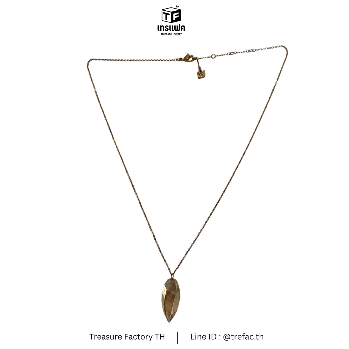 SWAROVSKI NECKLACE CRYTALS GOLD