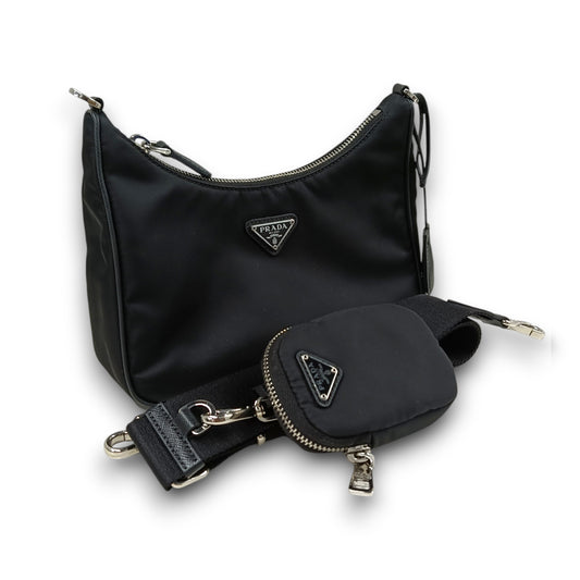 PRADA Shoulder Bag 1BH204 Rank (B) Black 158/C RE-EDITION 2005